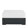 thumbnail image 3 of Tahoe Outdoor Patio Powder-Coated Aluminum Ottoman in Gray White, 3 of 8