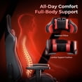 thumbnail image 3 of Seenda GCPro-10 Gaming Chair, Big and Tall Video Game Chair with Footrest, High Back Ergonomic Computer Desk Chair Height Adjustable with Headrest  and Lumbar Support, 3 of 13