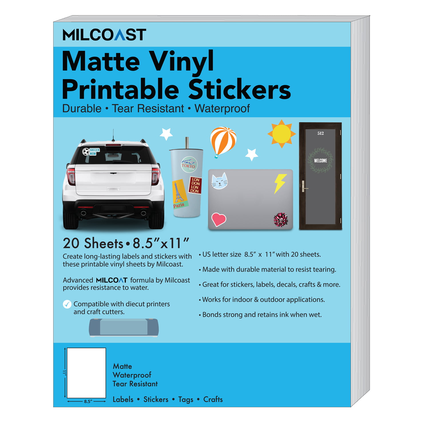 clear vinyl printer paper for inklet printer