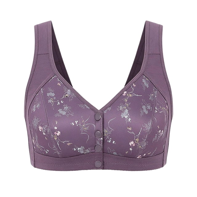 Soutien-gorge Lingerie à Boutons avant pour Femmes, Style Dos Nu, Bretelles Réglables et Design à Bonnets, Sans Coutures, Usage Quotidien