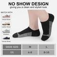 thumbnail image 6 of Loritta 12 Pairs No Show Socks Womens Low Cut Athletic Running Cushioned Invisible Non Slip Socks, Size 8-10, 6 of 6