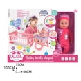 thumbnail image 6 of Baby Doll Toys Set 14 in whit 25 Pices with Doll, High Chair Seat, Crib, Milk Bottle for +3 Girls Boys., 6 of 6