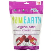 YumEarth, Organic Pops, Vitamin C, Assorted Flavors, 40 Pops, 8.7 oz