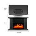 thumbnail image 3 of 2026 New Freestanding Electric Fireplace Stove Heater, With Realistic 3D Flame Effect 1000W Portable Small Fireplace Heater with Thermostat Overh, Black, 3 of 6