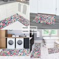 thumbnail image 5 of Pioneer Flower Floral Print Pattern Kitchen Rugs Sets Of 2,Anti Fatigue Kitchen Mat Rugs Non Slip Washable,Decorative Kitchen Floor Mats for Kitchen,Sink,Laundry,17"x30"+17"x47", 5 of 7
