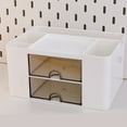 thumbnail image 3 of CCOCC Desk Organizer with Ample Capacity,5 Compartments and 2 Drawers,Stylish Office Desk Accessories for Stationery and Makeup Storage, 3 of 6