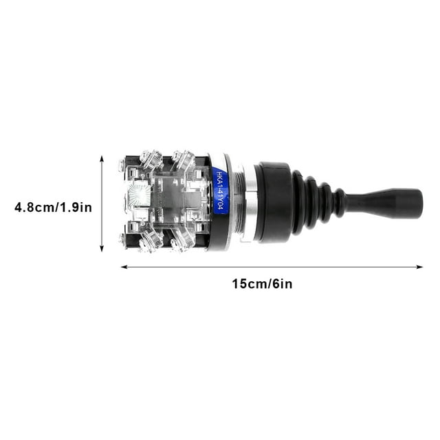Garosa AC 380V 15A 4 Position 4NO Joy Stick Joystick Controller Switch Replacement, Switch 4 Position, Joystick Controller