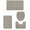 Khaki, variant on Hmgxay 4 pcs Foam Bath Mat Set, Ultra-Soft Bath Rugs for Comfort, Non-Slip Bathroom Mats for Water Absorption, Machine Washable Toilet Mats for Home Use(Black)