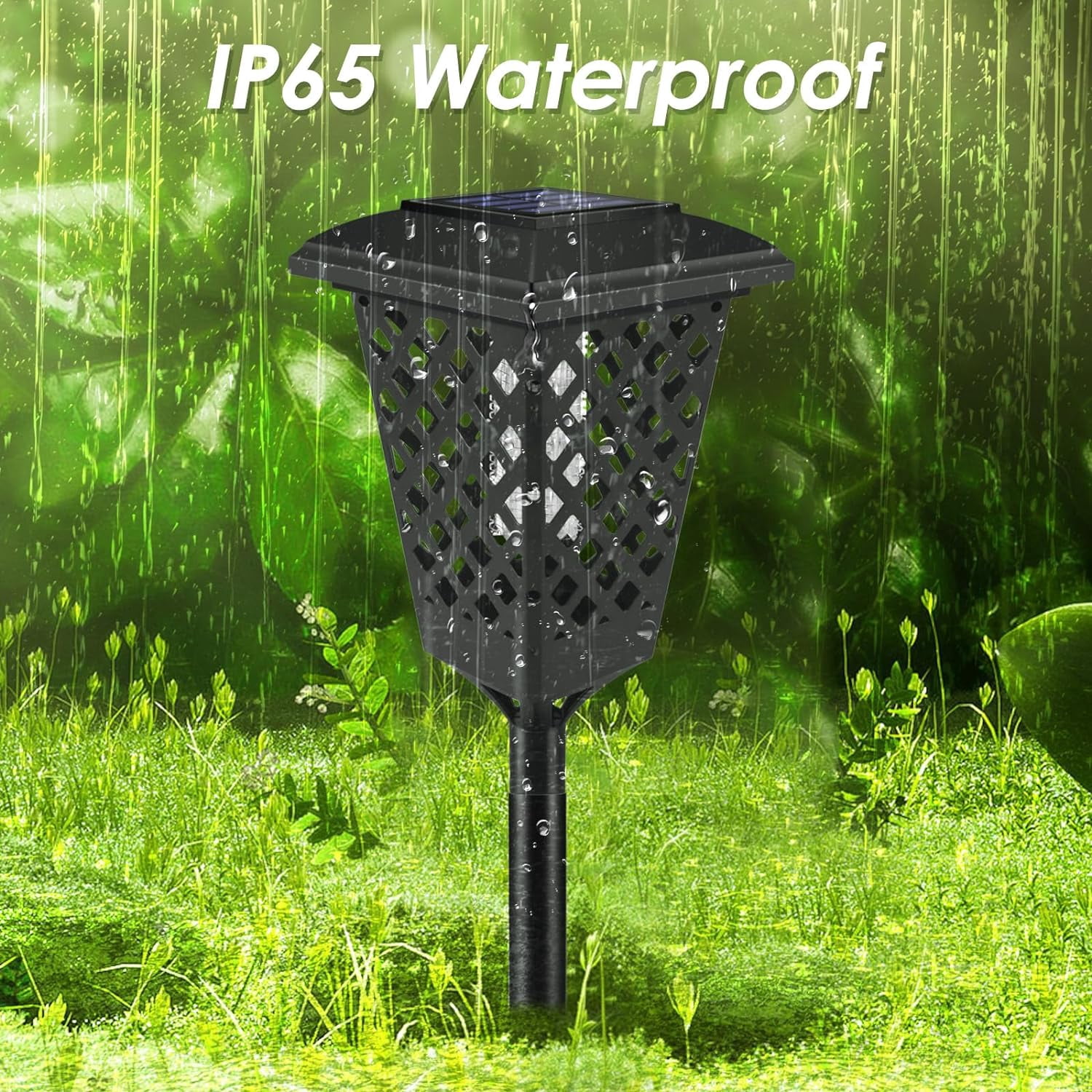 Jahy2Tech Outdoor Mosquito Exterminator & Illumination Waterproof Bug Zapper, 2 Count