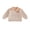 Khaki, variant on RUINIXCW Toddler Boy Thanksgiving Pullover Sweatshirt Quarter Zipper Lapel Neck Long Sleeve Croissant/Turkey Embroidery Tops
