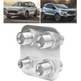 thumbnail image 4 of Yazoeia A/C Bulkhead, Car 4-Port Air Conditioning Bulkhead Hose Fitting Universal Modification Replacement for Performance(Silver) CJC912-140002, 4 of 9