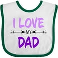 thumbnail image 3 of Inktastic I Love My Dad Fathers Day Boys or Girls Baby Bib, 3 of 4