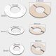 thumbnail image 2 of 5pcs Split Two-piece Chrome Stainless Steel Valve/tap Cover/valve Hole Cover, 2 of 4