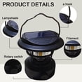 thumbnail image 3 of Solar LED Camping Lantern, Bright Portable Survival Lanterns,Multifunctional retro camp lamp - Small, 3 of 5
