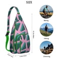 thumbnail image 3 of Aesthetic Sling Backpack - Fashion Forward Colorful Abstract Print Crossbody Bag, Multi-Pocket Organization, 3 of 4