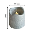 thumbnail image 5 of BalsaCircle 12 Glittered LED Battery Operated Votive Candles Lights Wedding Party, 5 of 6