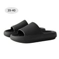 thumbnail image 1 of Zapatillas de casa, sandalias antideslizantes de EVA, zapatillas de suela gruesa con punta abierta para parejas, negras, adecuadas para el tamaño 39-40 2 piezas seitruly AP001383-06B, 1 of 7