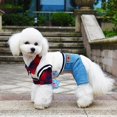 thumbnail image 1 of Dog Clothes Plaid Dog Shirt Dog Outfit Overalls Jeans Jumpsuit with Warm Sweater Vest Two-Piece Cool Puppy Clothes for Small Dogs Boy (L), 1 of 5