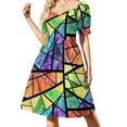 thumbnail image 2 of 2024 Stained glass gay dark Dress summer dresses womens luxury woman evening dress, 2 of 7