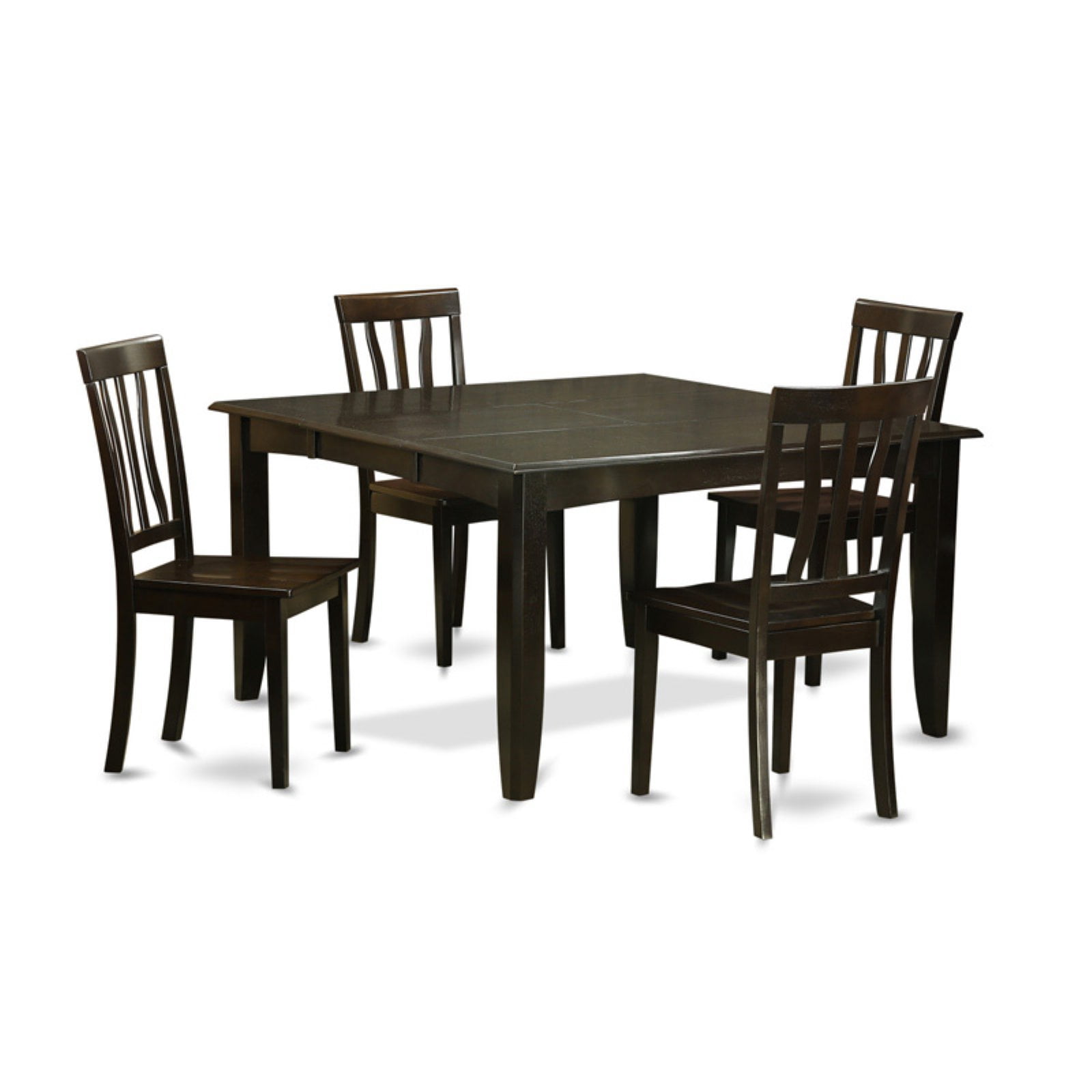 East West Furniture Parfait 5 Piece Splat Back Dining Table Set