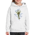 thumbnail image 3 of Awkward Styles Halloween Hoodies for Kids Mummy Hand Hooded Youth Sweatshirt, 3 of 5