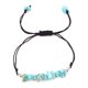 thumbnail image 1 of Xiao Hua Pulsera de cuentas hecha a mano, adecuada tanto para hombres como para mujeres, pulsera de cristal de grava natural tejida a mano con cuerda ajustable (azul claro), 1 of 5