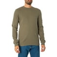 thumbnail image 2 of Calvin Klein Jeans Badge Waffle Longsleeved T-Shirt, Green, 2 of 6