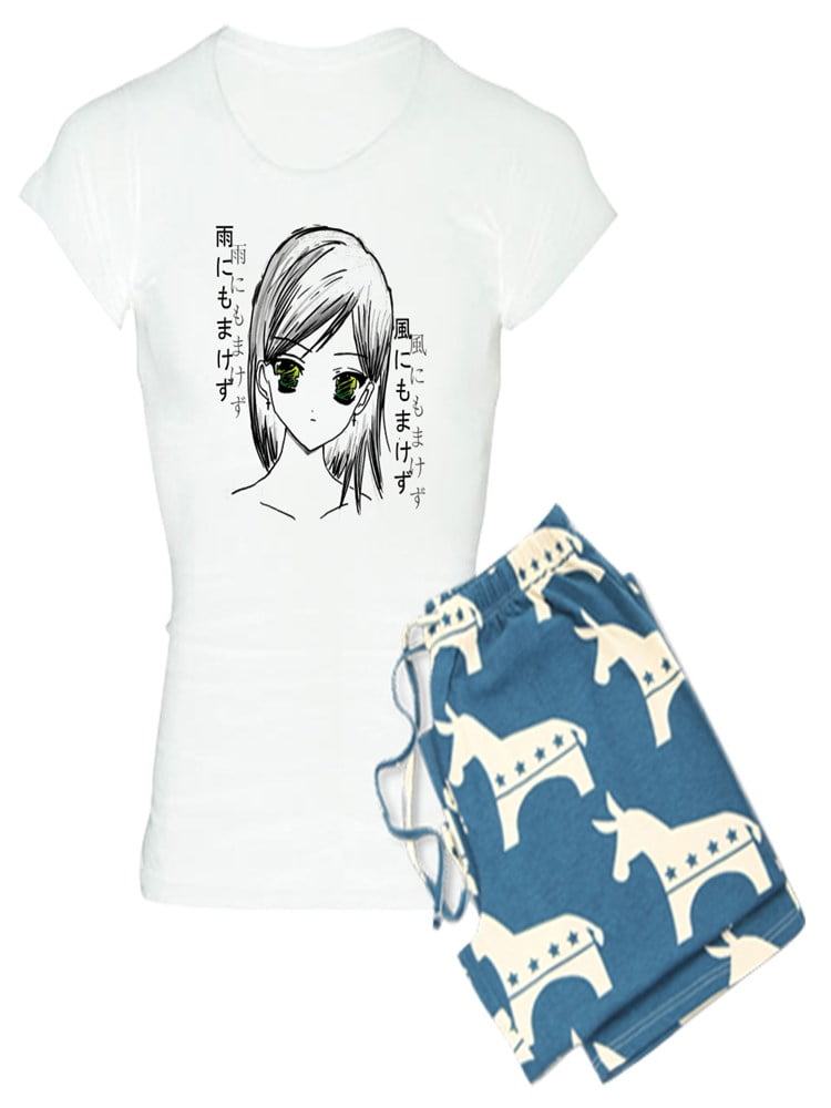 Comfortable PJ Sleepwear CafePress Eat Sleep Anime Funny Womens Novelty Cotton Pajama Set