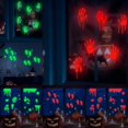 thumbnail image 2 of Halloween Luminous Bloody Handprint Footprint Wall Sticker for Halloween Zombie Party Decoration Glow Window Decals, 2 of 5