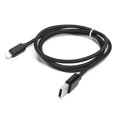 thumbnail image 4 of Cable de carga USB trenzado resistente de 1M Cable de carga de sincronización de datos Cable negro para interfaz IOS, 4 of 5