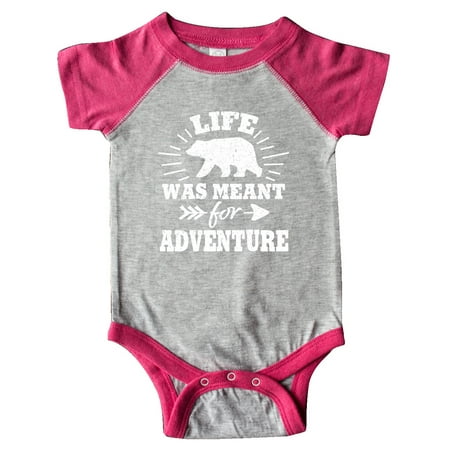 

Inktastic Bear Silhouette Life Was Meant for Adventure with Arrow Gift Baby Boy or Baby Girl Bodysuit