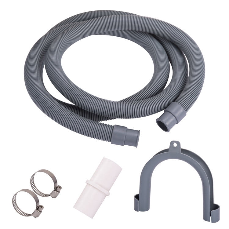 UNIVERSAL Compatible Dishwasher Long Waste Drain Hose Pipe Extension Connection Kit 2.5m 
