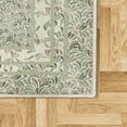 thumbnail image 2 of Modern Area Rug with Non-Slip Backing, Drop Look Leaf Design Pattern Abstract Colorful Artwork with Vintage Influences, Quality Carpet for Bedroom and Dorm Room, 2.6' x 5', Pale Sage, by Ambesonne, 2 of 3