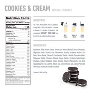 Isopure Zero Carb 100% Whey Protein Isolate Powder, Cookies & Cream, 25g Protein, About 15 Servings