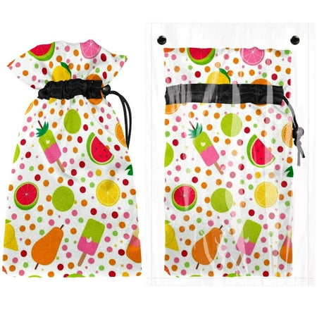 

Josid Food Pattern Reusable Outdoor Faucet Insulation Covers Waterproof and Freeze-Resistant Spigot Protector Bags 2 Pack 11 x 6.9