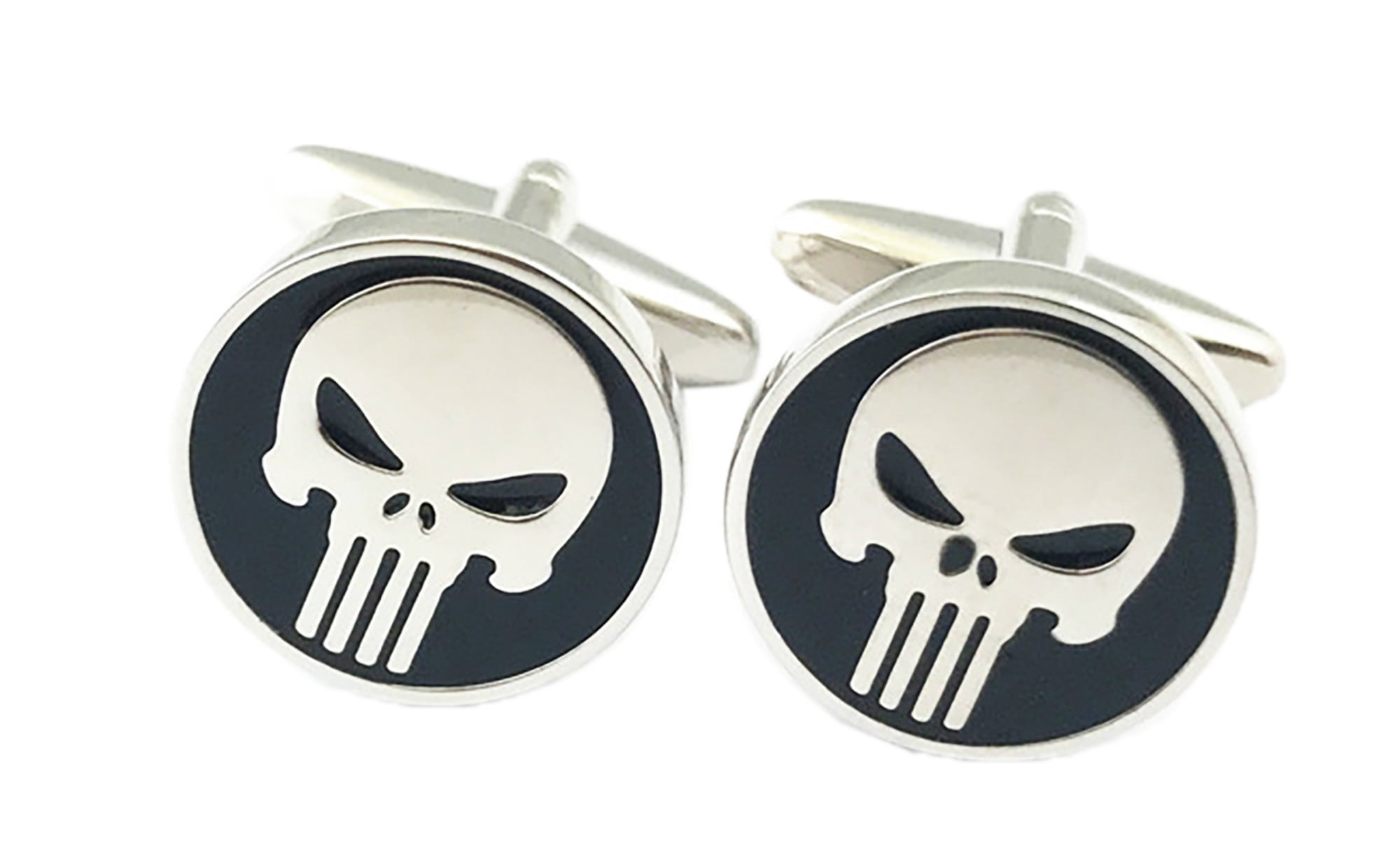 Punisher Fashion Novelty Cuff Links Movie Comic Series with Gift Box