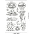 thumbnail image 6 of Custom Summer Theme PVC Plastic Clear Stamps for DIY Scrapbooking Photo Album Decorative Cards Making Weather 160x110mm, 6 of 9