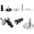 thumbnail image 1 of Quick Release Toilet Seat Hinges Replacement - Rubber & Stainless Steel, 1 of 5
