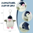 thumbnail image 2 of Wrapables Cute Plush Keychain Pendant Charm for Bag, Penguin, 2 of 6