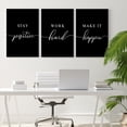 thumbnail image 3 of Motivational Wall Art 3 PCS Positive Quotes Office Decor 12"x16" Black Art Wall Decor, 3 of 6