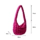thumbnail image 4 of Bolsa acolchada de algodón Bolsa de hombro a cuadros acolchada informal para ir de compras (rosa roja) Sywqhk Para Estrenar, 4 of 8