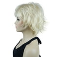 thumbnail image 2 of Short Layered Shaggy Wavy Full Synthetic Natural looking Heat Resistant Wig for Women, 613 Blonde, 2 of 8