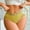 #44Yellow, variant on Byworldtasic Full Coverage Underwear for Women Soft Mid Rise Panties Breathable Briefs Underpants