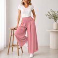 thumbnail image 2 of PBFRDSJ Women's Y2k Baggy Palazzo Wide Leg Pants Casual High Waisted Solid Pants for Lounge Wear, 2 of 6