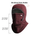 thumbnail image 4 of FORICOM Balaclava Winter Ski Mask - Winter Men's And Women's Mask - Cold Weather Gear For Skiing Snowboarding And Motorcycle Riding (Red), 4 of 5