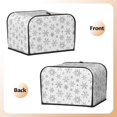 thumbnail image 3 of Pofeuu Snowflake Minimalist Print Toaster Cover 4 Slice, Bread Dust Cover & Fingerprint Protection, Kitchen Small Appliance Covers(Toaster Cover), 3 of 7
