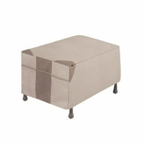 Modern Leisure Monterey Patio Ottoman Cover, 32"L x 22"W x 17"H, Beige