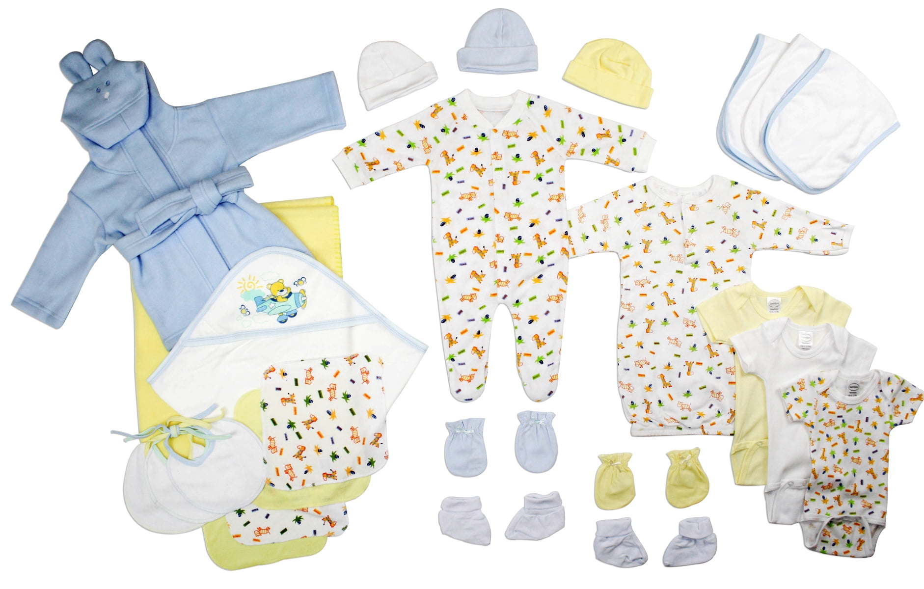 Bambini Bebe Recien Nacido Chicos De 25 Pc Ajuar De La Ducha Del Bebe Set De Regalo Recien Nacido Bambini LS 0112 Walmart en linea