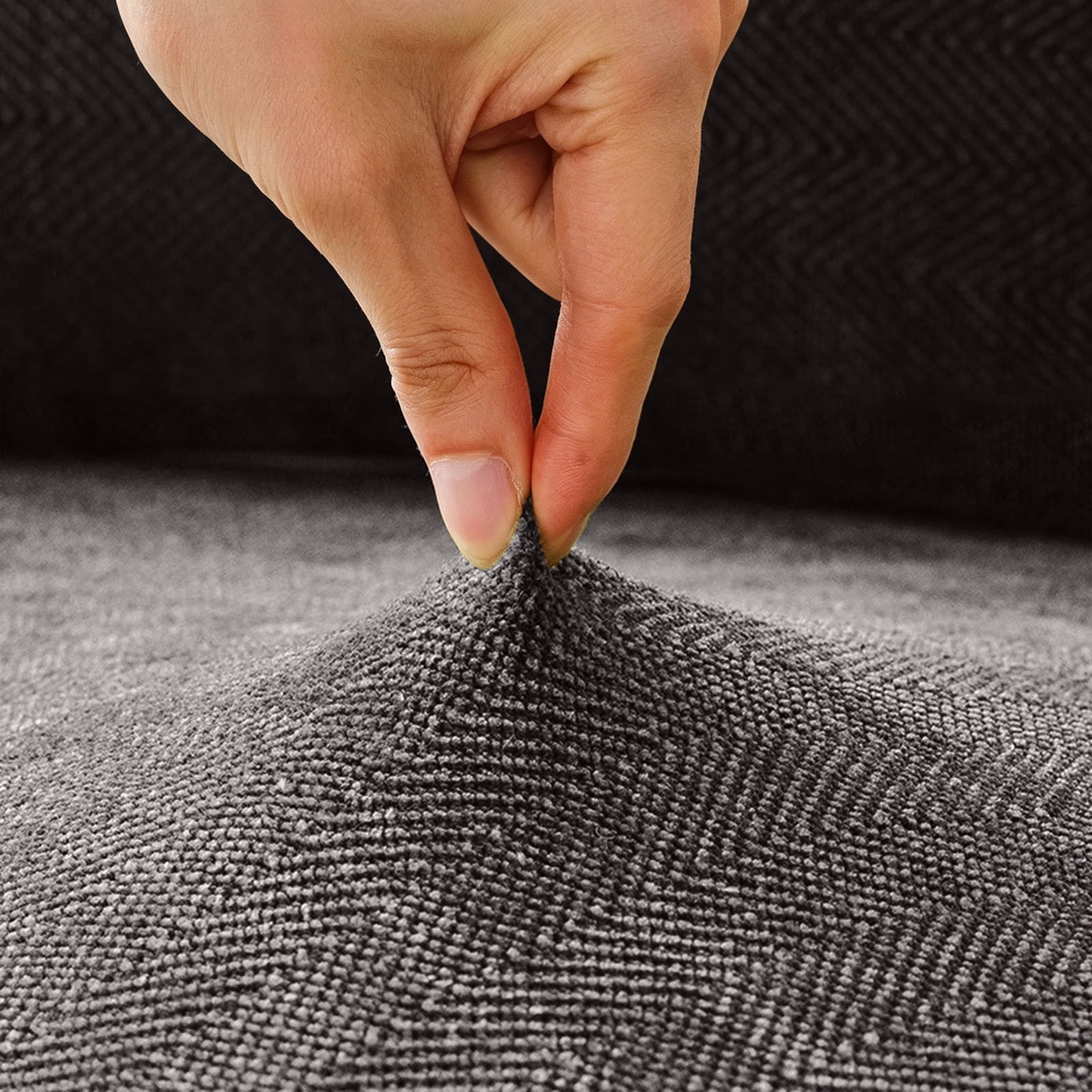 Sofa Cover, Stretch Couch Slipcover, Elastic Furniture Protector for Living Room Pet Friendly Soft Fabric Daily Use Protection Cover