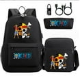 thumbnail image 2 of ONE-PIECE Anime Backpack Set 3 Pieces with Lunch Bag and Pencil Case for Women Men, Fashion Daypack, Classic High Backpack for Teens, Travel Laptop Backpacks, 2 of 9